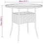 Garden bistro set 5 pieces gray synthetic rattan by vidaXL, Garden sets - Ref: Foro24-3058551, Price: 566,04 €, Discount: %