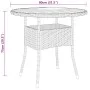 Garden bistro set 5 pieces gray synthetic rattan by vidaXL, Garden sets - Ref: Foro24-3058551, Price: 653,38 €, Discount: %