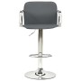 Taburetes de cocina 2 unidades cuero sintético gris by , Kitchen stools - Ref: Foro24-324705, Price: 110,24 €, Discount: %