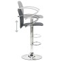 Taburetes de cocina 2 unidades cuero sintético gris by , Kitchen stools - Ref: Foro24-324705, Price: 110,24 €, Discount: %