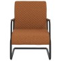 Silla voladiza cuero sintético marrón mate by , Armchairs - Ref: Foro24-325781, Price: 142,73 €, Discount: %