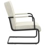 Silla voladiza de terciopelo blanco crema de , Sillones - Ref: Foro24-325797, Precio: 133,06 €