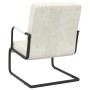 Silla voladiza de terciopelo blanco crema de , Sillones - Ref: Foro24-325797, Precio: 133,06 €