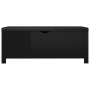 Caja de almacenaje y cojín madera ingeniería negro brillo by , Storage trunks - Ref: Foro24-326775, Price: 128,64 €, Discount: %