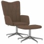 Sillón de relax con reposapiés tela marrón by , Armchairs - Ref: Foro24-327603, Price: 105,92 €, Discount: %
