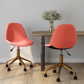 Sillas de comedor giratorias 2 unidades terciopelo rosa de , Sillas de comedor - Ref: Foro24-333500, Precio: 107,79 €, Descue...