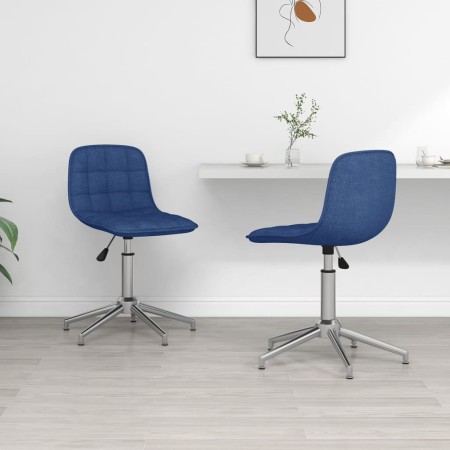Sillas de comedor giratorias 2 unidades tela azul von , Essstühle - Ref: Foro24-334055, Preis: 95,95 €, Rabatt: %