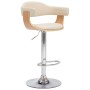 Taburetes de cocina 2 uds madera curvada cuero sintético crema von , Küchenhocker - Ref: Foro24-283116, Preis: 297,47 €, Raba...