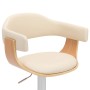 Taburetes de cocina 2 uds madera curvada cuero sintético crema von , Küchenhocker - Ref: Foro24-283116, Preis: 297,47 €, Raba...