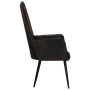 Sillón orejero de cuero auténtico negro de , Sillones - Ref: Foro24-339650, Precio: 121,48 €, Descuento: %