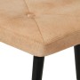 Sillón orejero con reposapiés cuero auténtico crema canela by , Armchairs - Ref: Foro24-339667, Price: 104,93 €, Discount: %