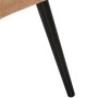 Sillón orejero con reposapiés cuero auténtico crema canela de , Sillones - Ref: Foro24-339667, Precio: 104,86 €