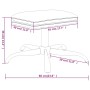 Reposapiés de tela marrón 60x60x36 cm by , Ottomans - Ref: Foro24-341570, Price: 39,12 €, Discount: %