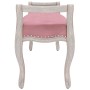 Banco de terciopelo rosa 110x45x60 cm de , Bancos - Ref: Foro24-344441, Precio: 136,88 €, Descuento: %