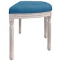 Banco de terciopelo azul 110,5x45x49 cm de , Bancos - Ref: Foro24-344417, Precio: 82,24 €, Descuento: %