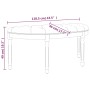 Banco de terciopelo azul 110,5x45x49 cm de , Bancos - Ref: Foro24-344417, Precio: 82,24 €, Descuento: %