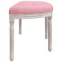 Banco de terciopelo rosa 110,5x45x49 cm de , Bancos - Ref: Foro24-344420, Precio: 138,30 €, Descuento: %