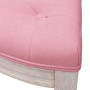 Banco de terciopelo rosa 110,5x45x49 cm de , Bancos - Ref: Foro24-344420, Precio: 138,30 €, Descuento: %