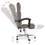 Silla de oficina reclinable de tela gris taupé von , Bürostühle - Ref: Foro24-349625, Preis: 123,89 €, Rabatt: %