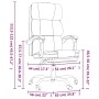 Silla de oficina reclinable de tela gris taupé de , Sillas de oficina - Ref: Foro24-349625, Precio: 123,89 €