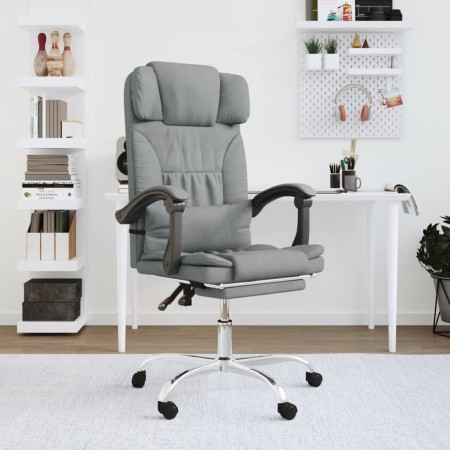 Silla de oficina reclinable con masaje de tela gris claro von , Bürostühle - Ref: Foro24-349741, Preis: 119,38 €, Rabatt: %