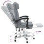 Silla de oficina reclinable con masaje de tela gris claro von , Bürostühle - Ref: Foro24-349741, Preis: 119,38 €, Rabatt: %