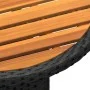 3-teiliges Garten-Ess-Set aus schwarzem synthetischem Rattan von vidaXL, Gartensets - Ref: Foro24-3058545, Preis: 324,39 €, R...