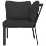Silla de jardín acero con cojines gris 76x76x79 cm de , Sofás modulares de exterior - Ref: Foro24-362718, Precio: 171,95 €, D...