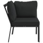 Silla de jardín acero con cojines gris 76x76x79 cm de , Sofás modulares de exterior - Ref: Foro24-362718, Precio: 171,95 €, D...