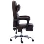 Silla de oficina de masaje de cuero sintético marrón by , Office chairs - Ref: Foro24-20297, Price: 193,22 €, Discount: %
