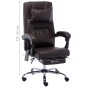 Silla de oficina de masaje de cuero sintético marrón by , Office chairs - Ref: Foro24-20297, Price: 193,22 €, Discount: %