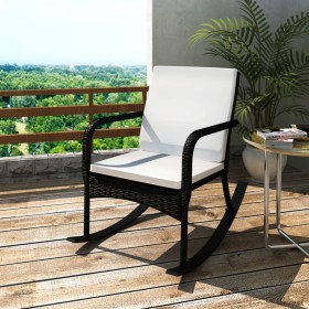 Silla mecedora de jardín ratán sintético negro von , Gartenstühle - Ref: Foro24-42493, Preis: 91,61 €, Rabatt: %