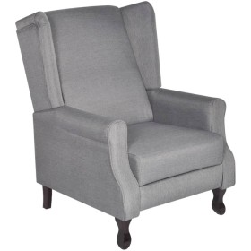 Sillón de tela gris by , Armchairs - Ref: Foro24-242206, Price: 275,73 €, Discount: %