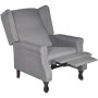 Sillón de tela gris by , Armchairs - Ref: Foro24-242206, Price: 275,73 €, Discount: %