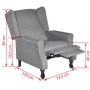 Sillón de tela gris by , Armchairs - Ref: Foro24-242206, Price: 275,73 €, Discount: %
