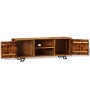 Mueble de TV de madera maciza de sheesham 120x30x40 cm de , Muebles TV - Ref: Foro24-243965, Precio: 228,24 €, Descuento: %
