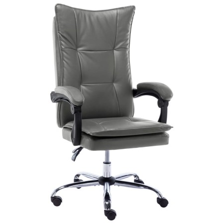 Silla de oficina de cuero sintético gris antracita by , Office chairs - Ref: Foro24-20350, Price: 177,94 €, Discount: %