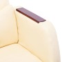 Silla de oficina de cuero sintético crema by , Office chairs - Ref: Foro24-20378, Price: 250,14 €, Discount: %