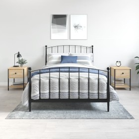 Mesita noche 2 uds madera ingeniería roble Sonoma 34x35,5x45 cm by , Nightstands - Ref: Foro24-825856, Price: 76,23 €, Discou...