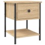 Mesita noche 2 uds madera ingeniería roble Sonoma 34x35,5x45 cm by , Nightstands - Ref: Foro24-825856, Price: 76,23 €, Discou...