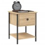 Mesita noche 2 uds madera ingeniería roble Sonoma 34x35,5x45 cm by , Nightstands - Ref: Foro24-825856, Price: 76,23 €, Discou...