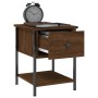 Mesita de noche madera de ingeniería marrón roble 34x35,5x45 cm by , Nightstands - Ref: Foro24-825861, Price: 38,62 €, Discou...