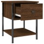 Mesita de noche madera de ingeniería marrón roble 34x35,5x45 cm by , Nightstands - Ref: Foro24-825861, Price: 38,62 €, Discou...