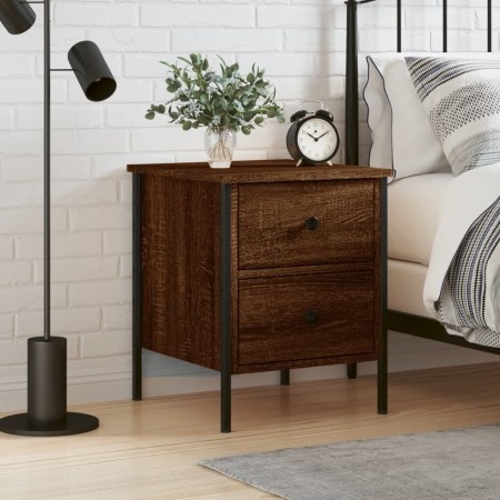 Mesita de noche madera de ingeniería marrón roble 40x42x50 cm by , Nightstands - Ref: Foro24-825991, Price: 45,65 €, Discount: %