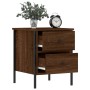 Mesita de noche madera de ingeniería marrón roble 40x42x50 cm by , Nightstands - Ref: Foro24-825991, Price: 45,65 €, Discount: %