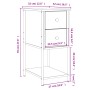 Mesita de noche madera de ingeniería roble ahumado 32x42x70 cm by , Nightstands - Ref: Foro24-826097, Price: 50,80 €, Discoun...