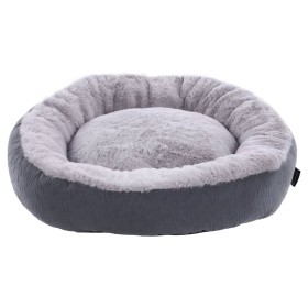 FLAMINGO Cesta para mascotas Suza redonda gris 50x50x15 cm von , Betten für Hunde - Ref: Foro24-443246, Preis: 44,07 €, Rabat...