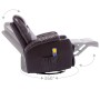 Sillón de masaje mecedora de cuero sintético marrón von , Elektrische Massagesessel - Ref: Foro24-246636, Preis: 589,63 €, Ra...