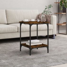 Mesa de centro madera de ingeniería roble ahumado 40x40x55 cm by , Coffee table - Ref: Foro24-832825, Price: 37,66 €, Discoun...