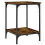 Mesa de centro madera de ingeniería roble ahumado 40x40x55 cm by , Coffee table - Ref: Foro24-832825, Price: 37,66 €, Discoun...
